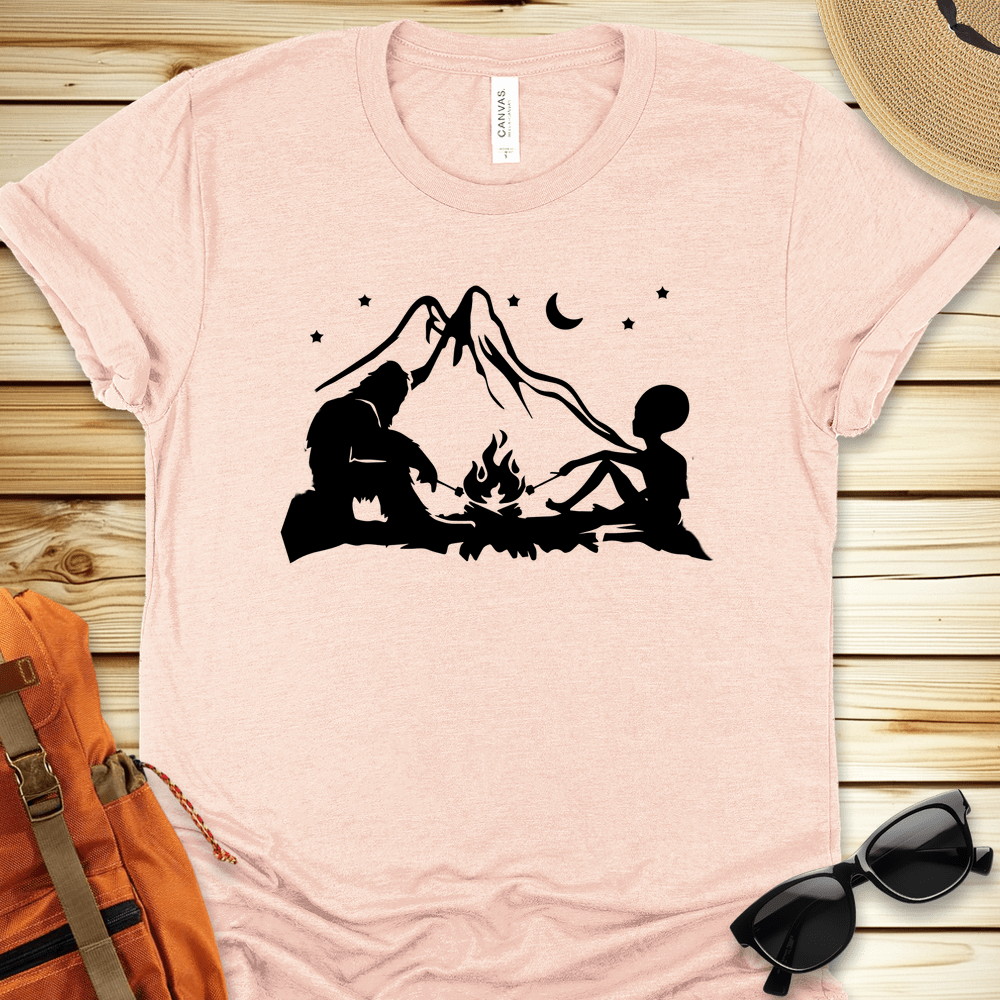 Alien Yeti Campfire Tshirt