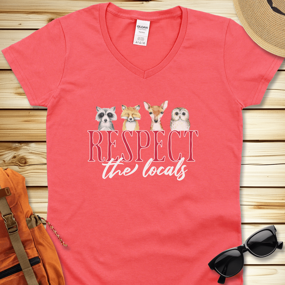 Respect The Locals V-Neck Tshirt