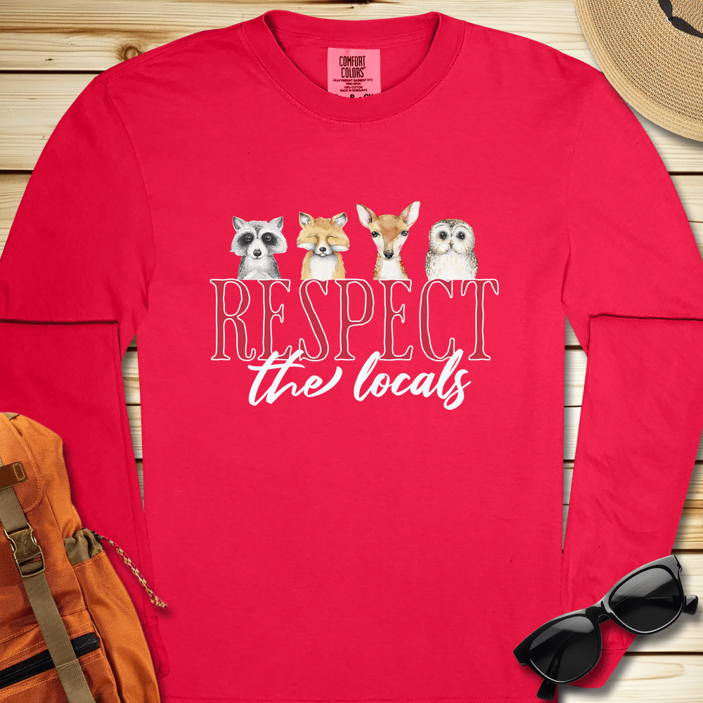 Respect The Locals Long Sleeve Tshirt - Ramblin Road