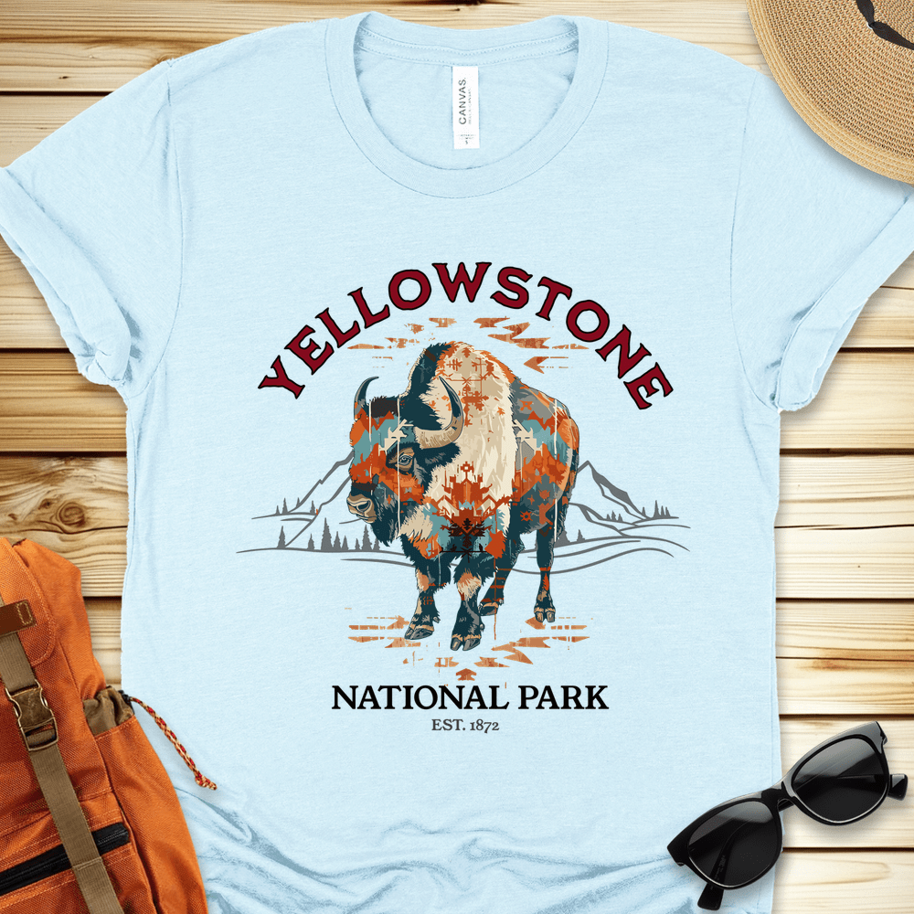 Yellowstone National Park Bison Tshirt