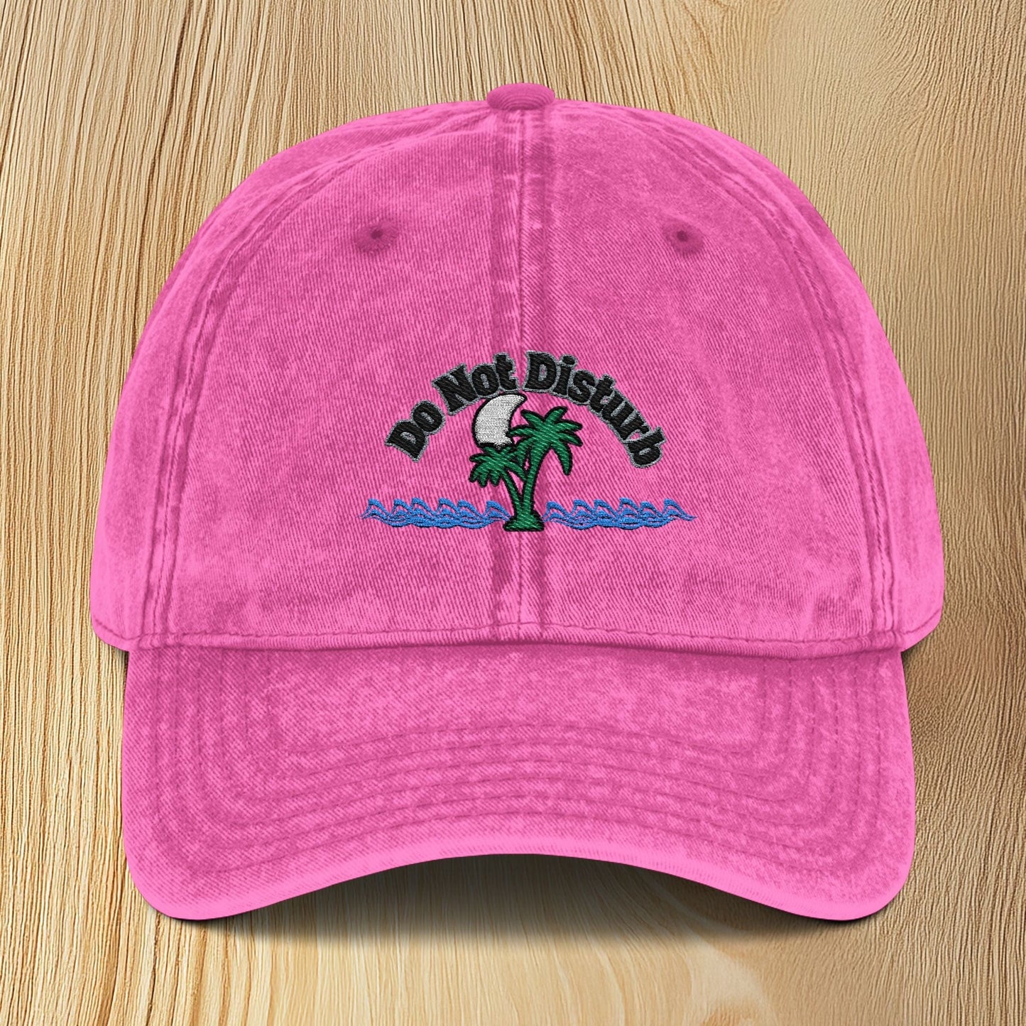 Vintage 'Do Not Disturb' Embroidered Baseball Cap