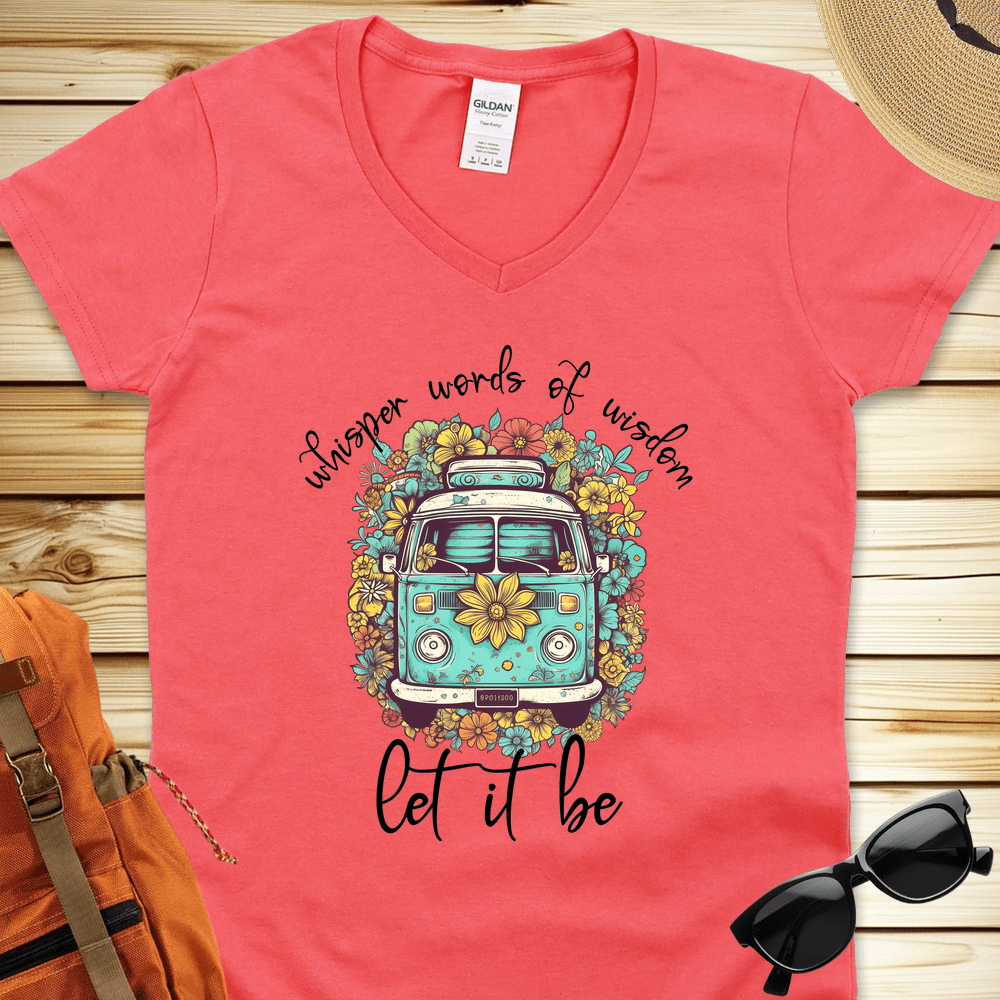 Whisper Words Of Wisdom Van V-Neck Tshirt