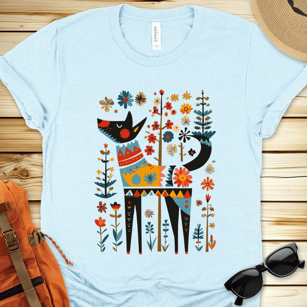 Flower Folklore Dog Tshirt