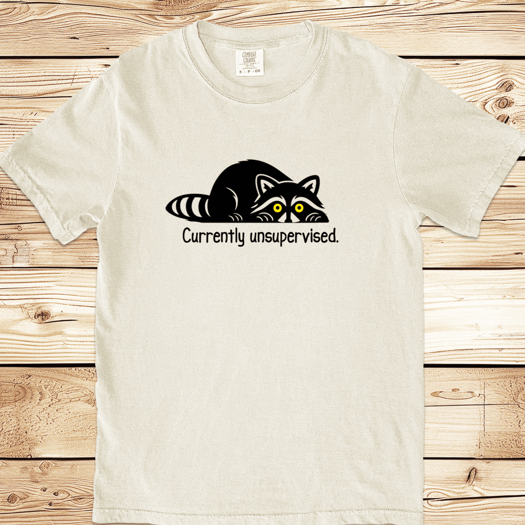 Unsupervised Raccoon Relaxed Fit Tee - Ramblin Road