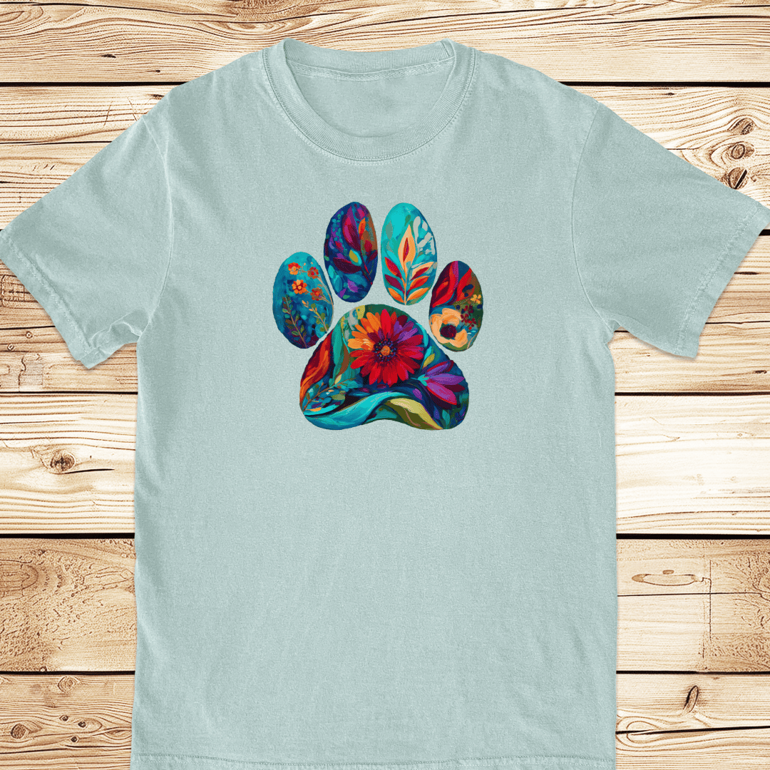 Artsy Pawprints Relaxed Fit Tee - Ramblin Road