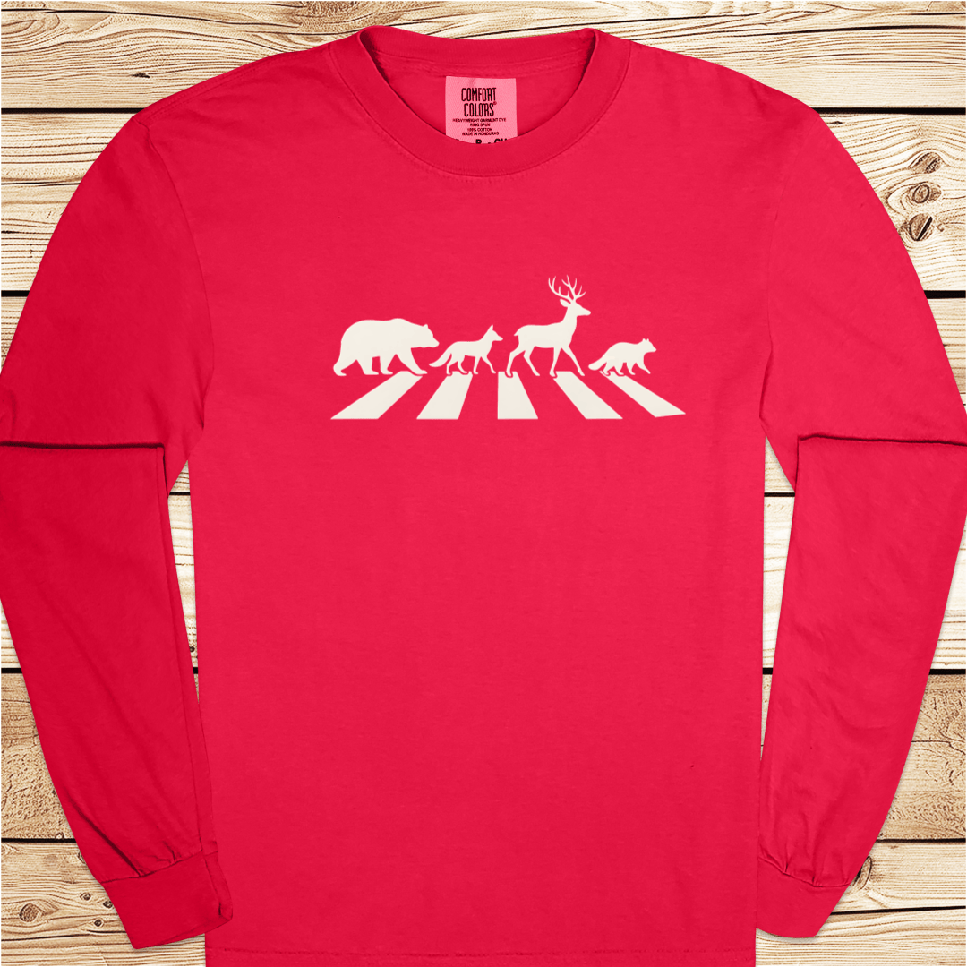 Abbey Road In The Forest Long Sleeve Tshirt - Ramblin Road