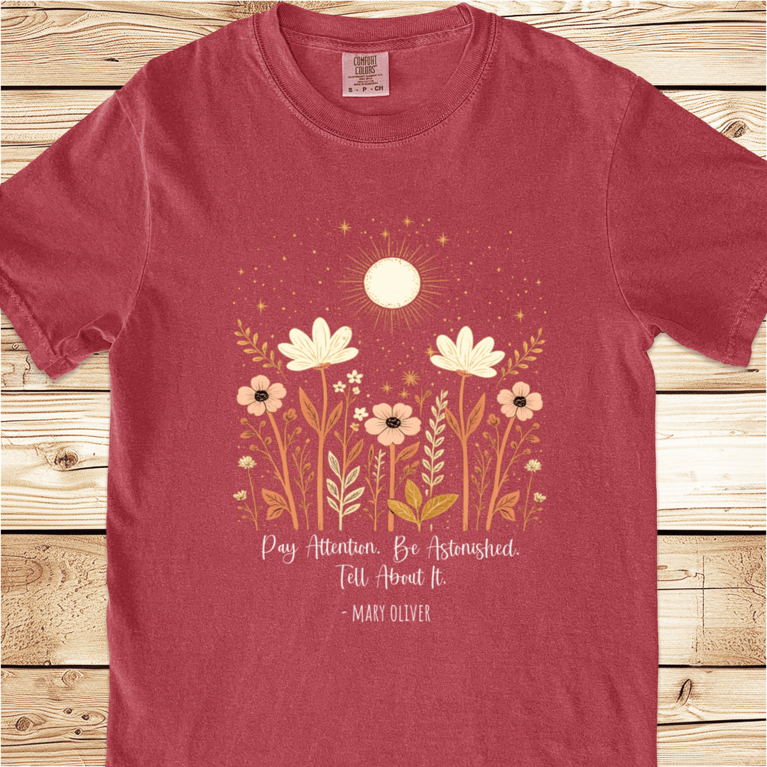 Instructions For A Life Mary Oliver Relaxed Fit Tee - Ramblin Road