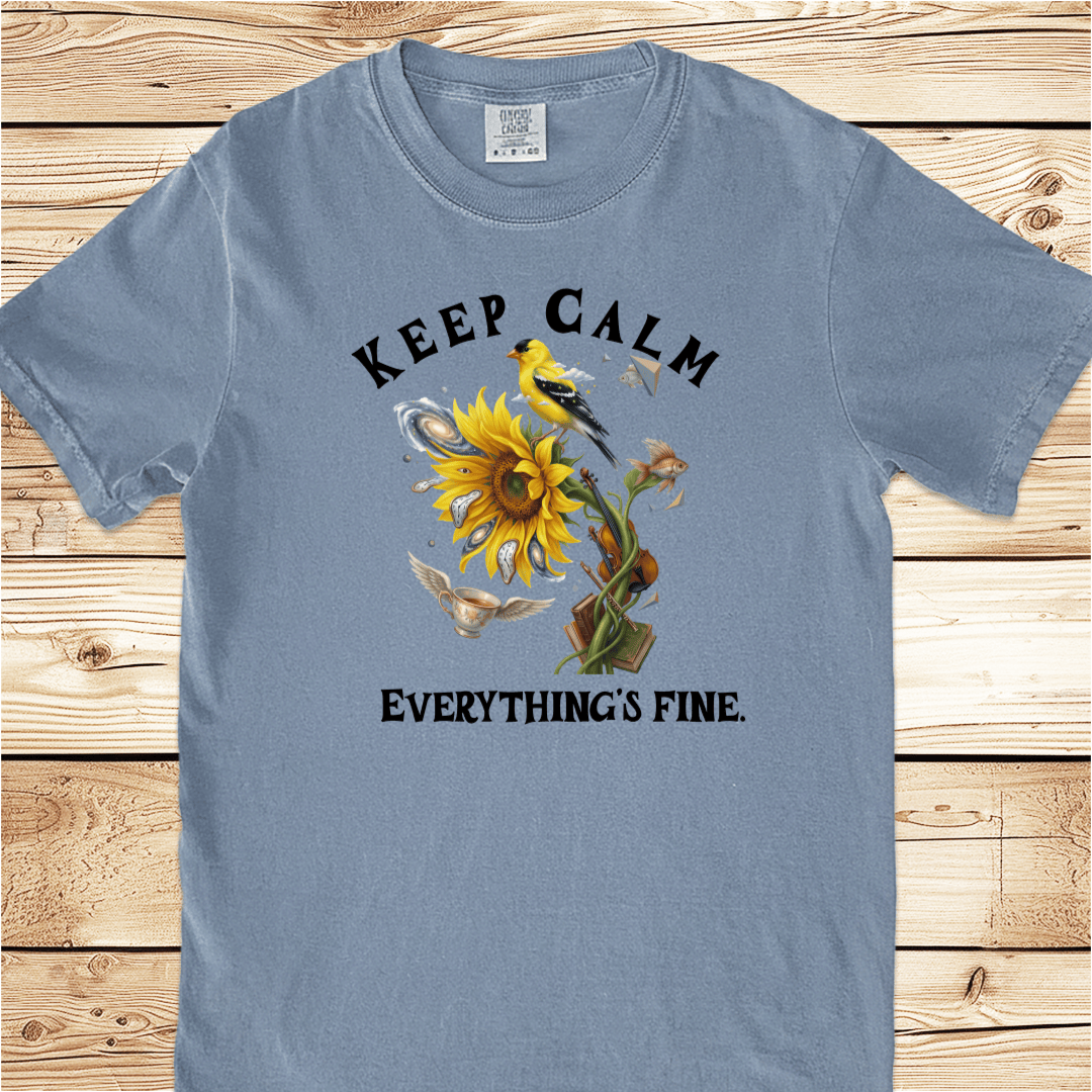 Keep Calm Everthngs Fine Relaxed Fit Tee - Ramblin Road