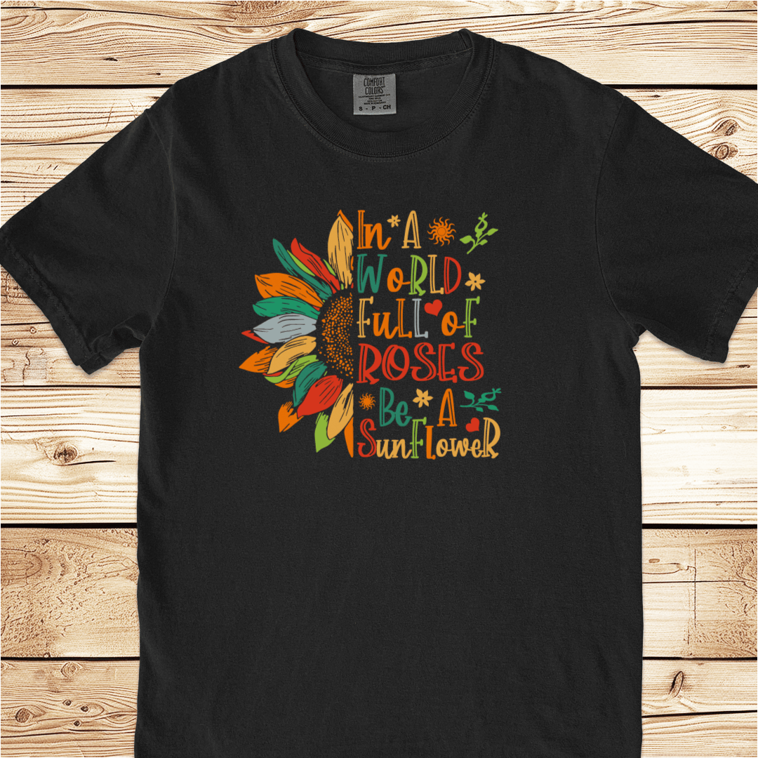 Be A Sunflower Relaxed Fit Tee - Ramblin Road