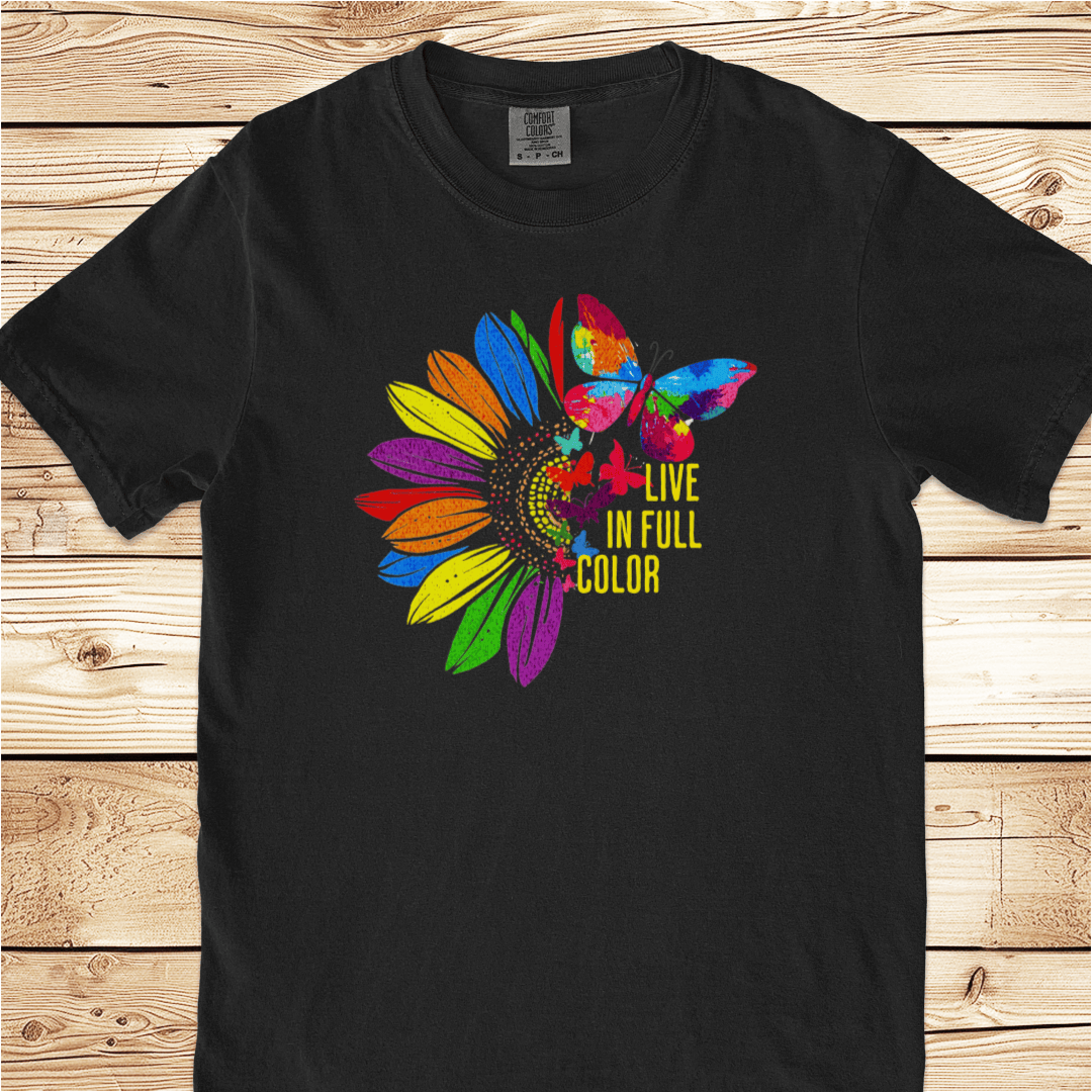 Live In Full Color Relaxed Fit Tee - Ramblin Road