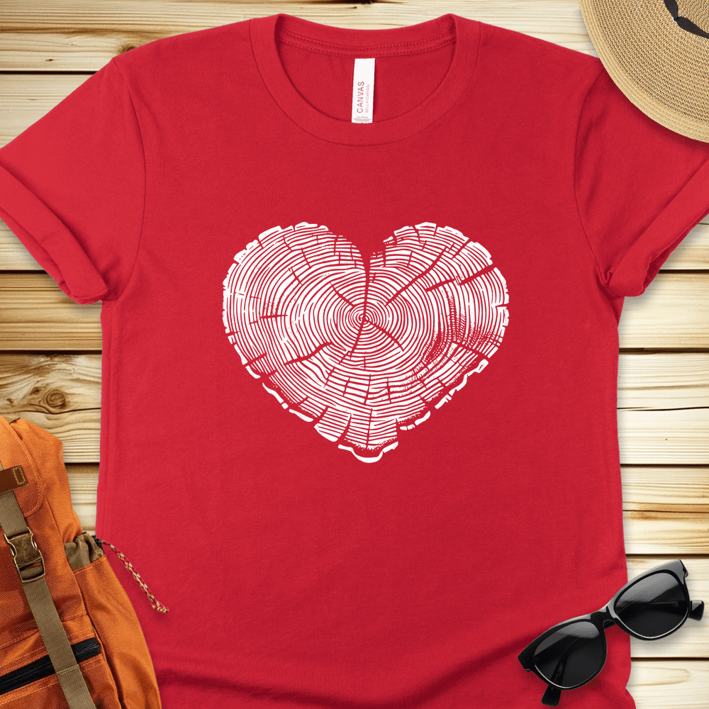 Tree Trunk Heart Tshirt