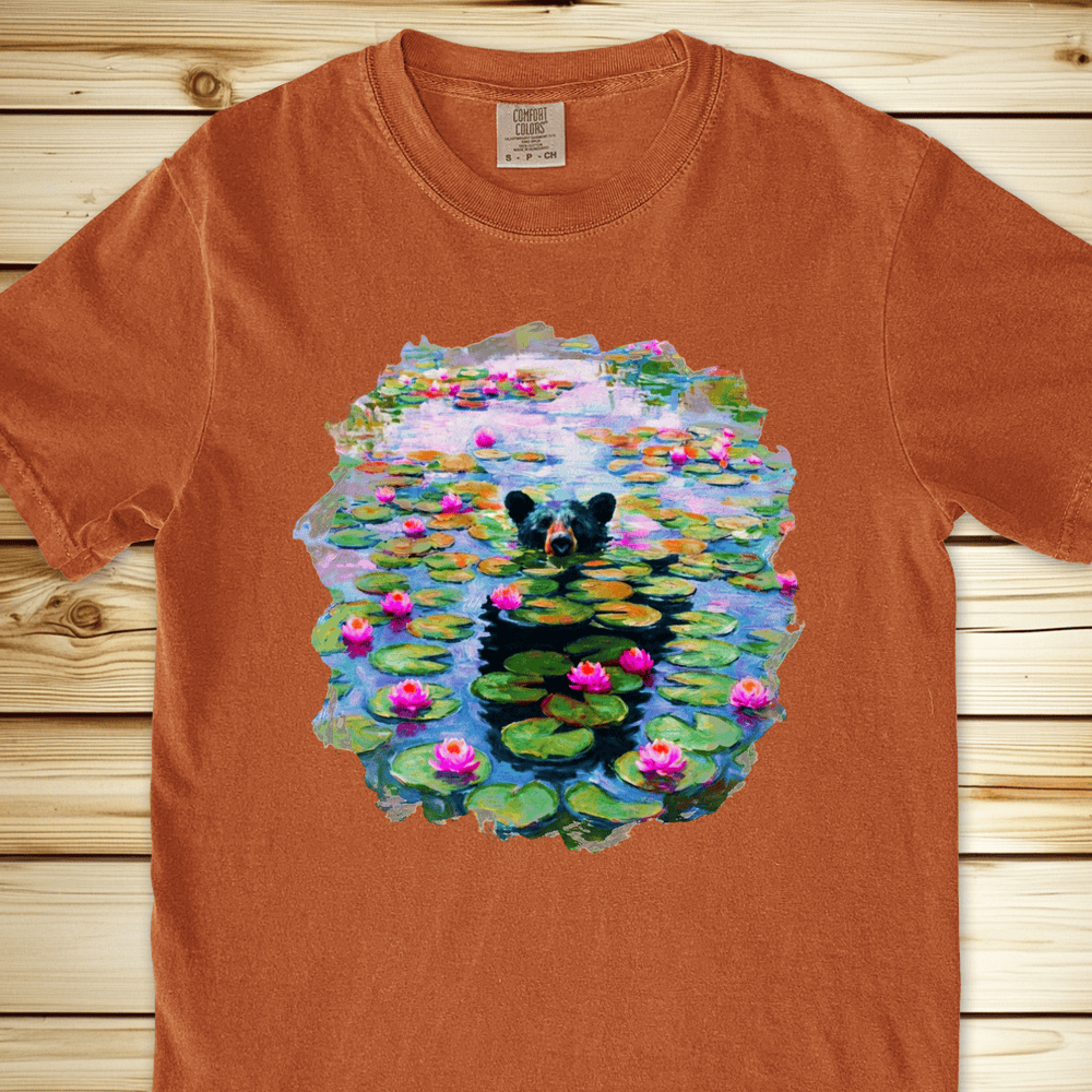 Monet Water Lillies Bear Relaxed Fit Tee