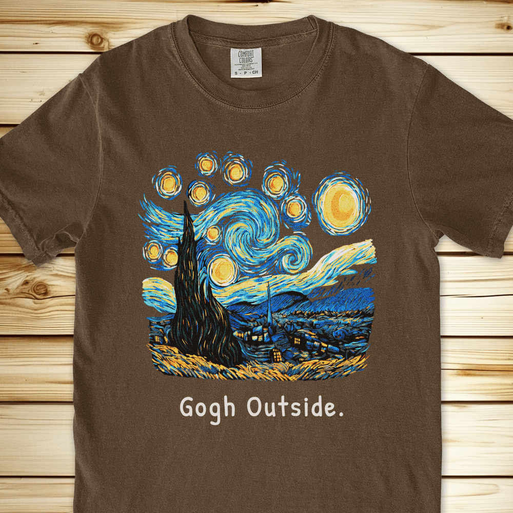 Gogh Outside Starry Night Relaxed Fit Tee