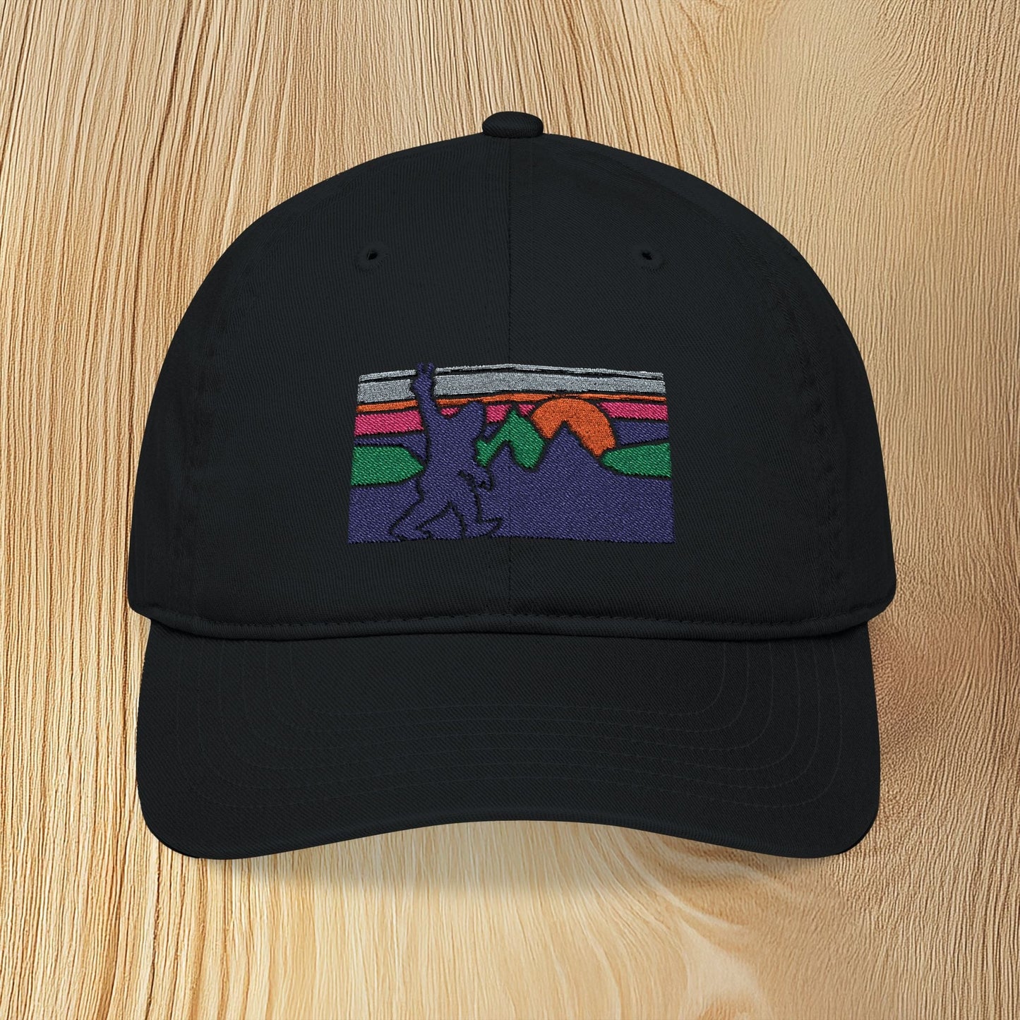 Bigfoot Adventure Eco-Friendly Embroidered Baseball Cap