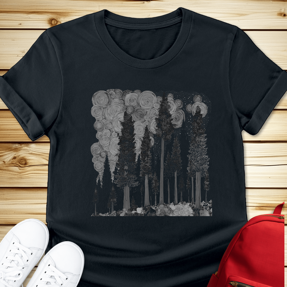 Moonlit Forest Tshirt - Black