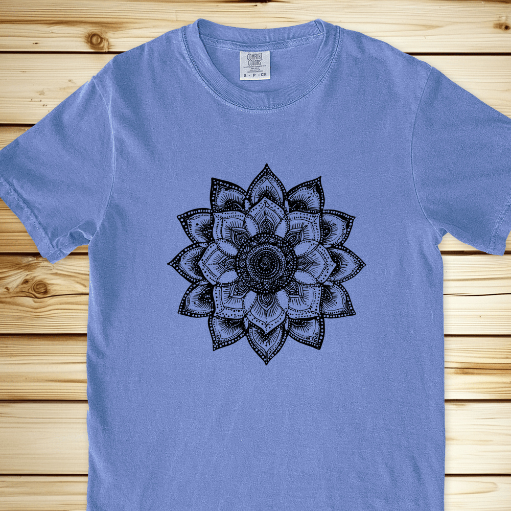 1872 Zendala Final D Relaxed Fit Tee - Blue Jean