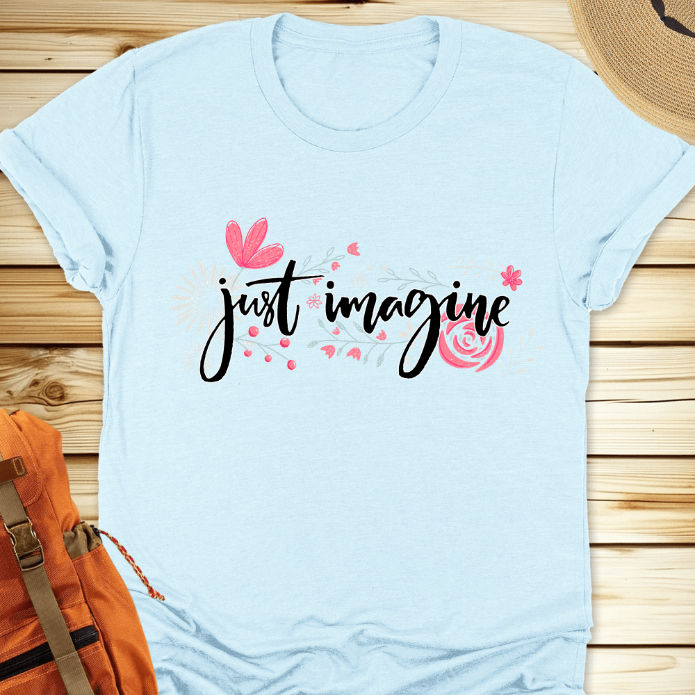 1988 Just Imagine Tshirt - Heather Ice Blue