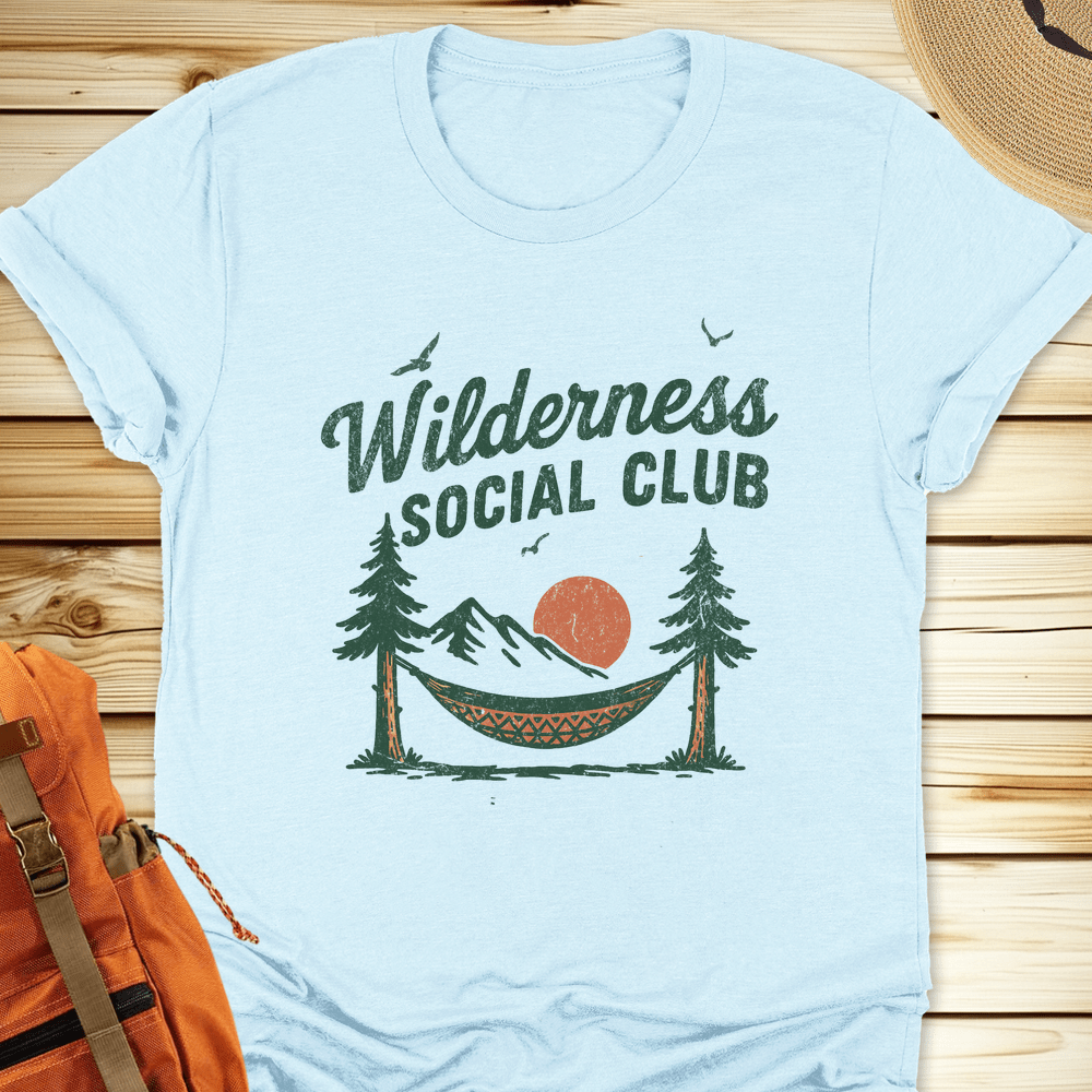 2007 Wilderness Social Club Tshirt - Heather Ice Blue