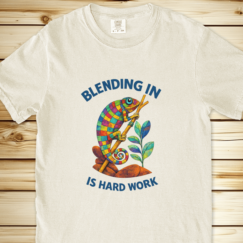 2323 Chameleon Blending Relaxed Fit Tee - Ivory