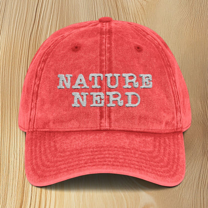 Nature Nerd Vintage Embroidered Baseball Cap