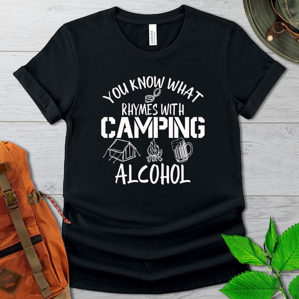 Funny Camping Rhyme Tshirt