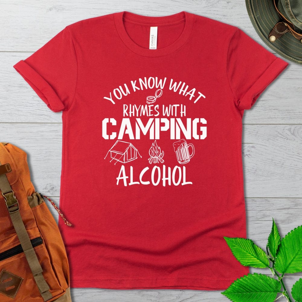 Funny Camping Rhyme Tshirt