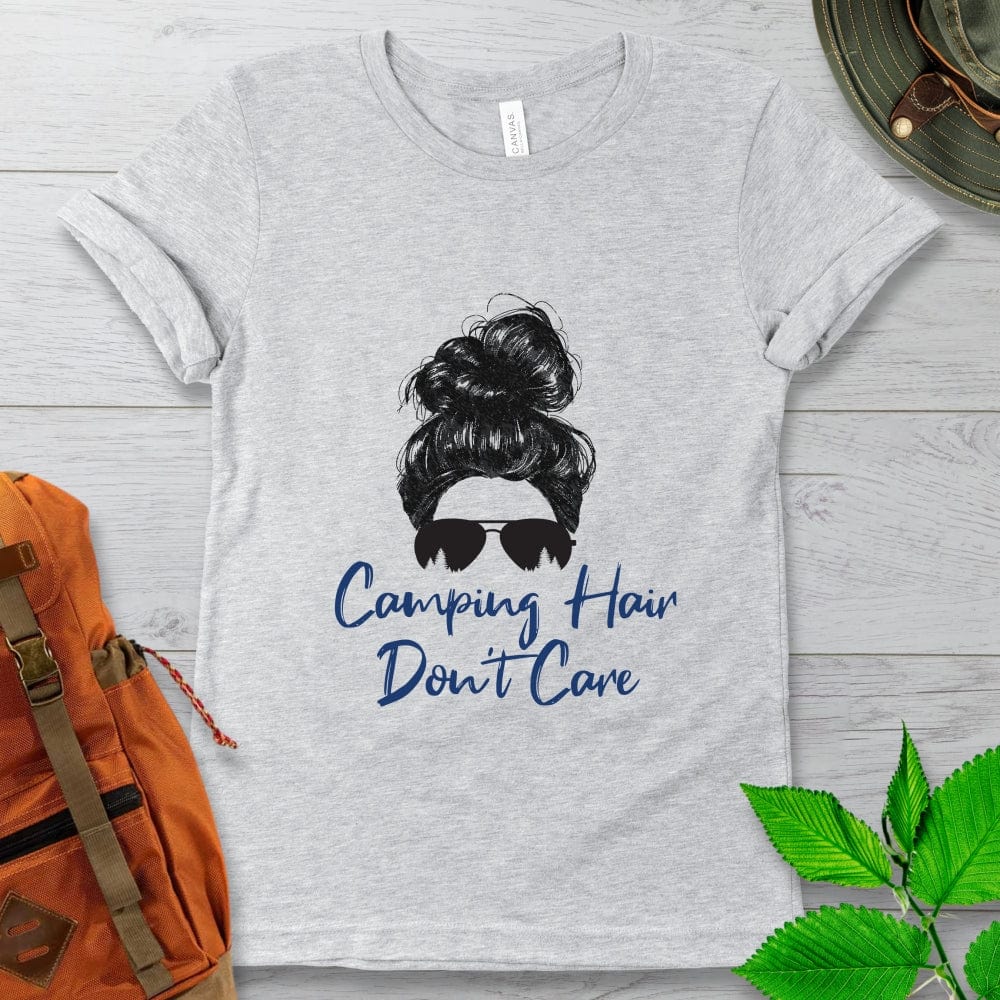 Camping Hair Don't Care Tshirt