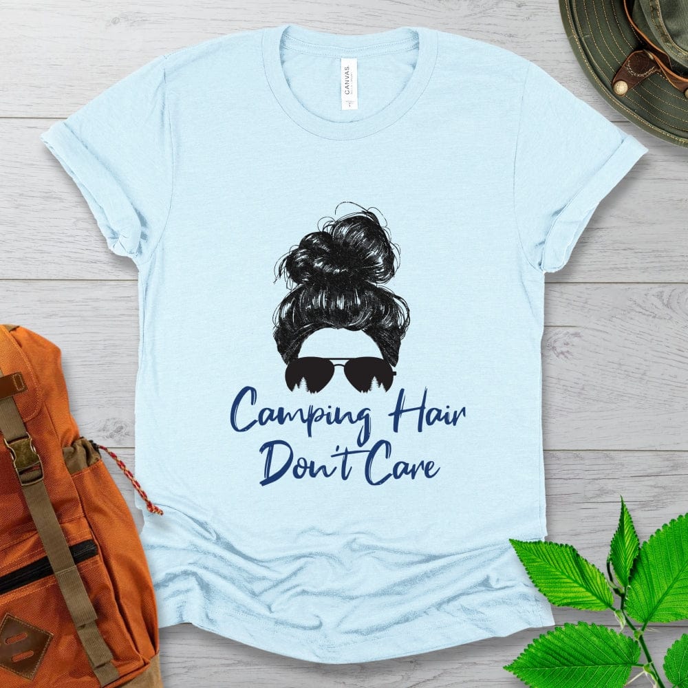 Camping Hair Don't Care Tshirt