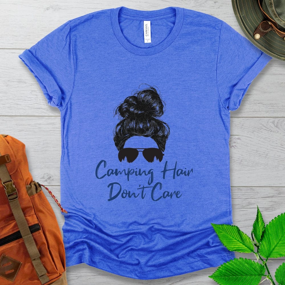 Camping Hair Don't Care Tshirt