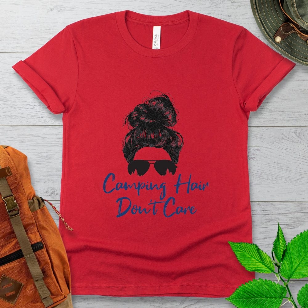 Camping Hair Don't Care Tshirt