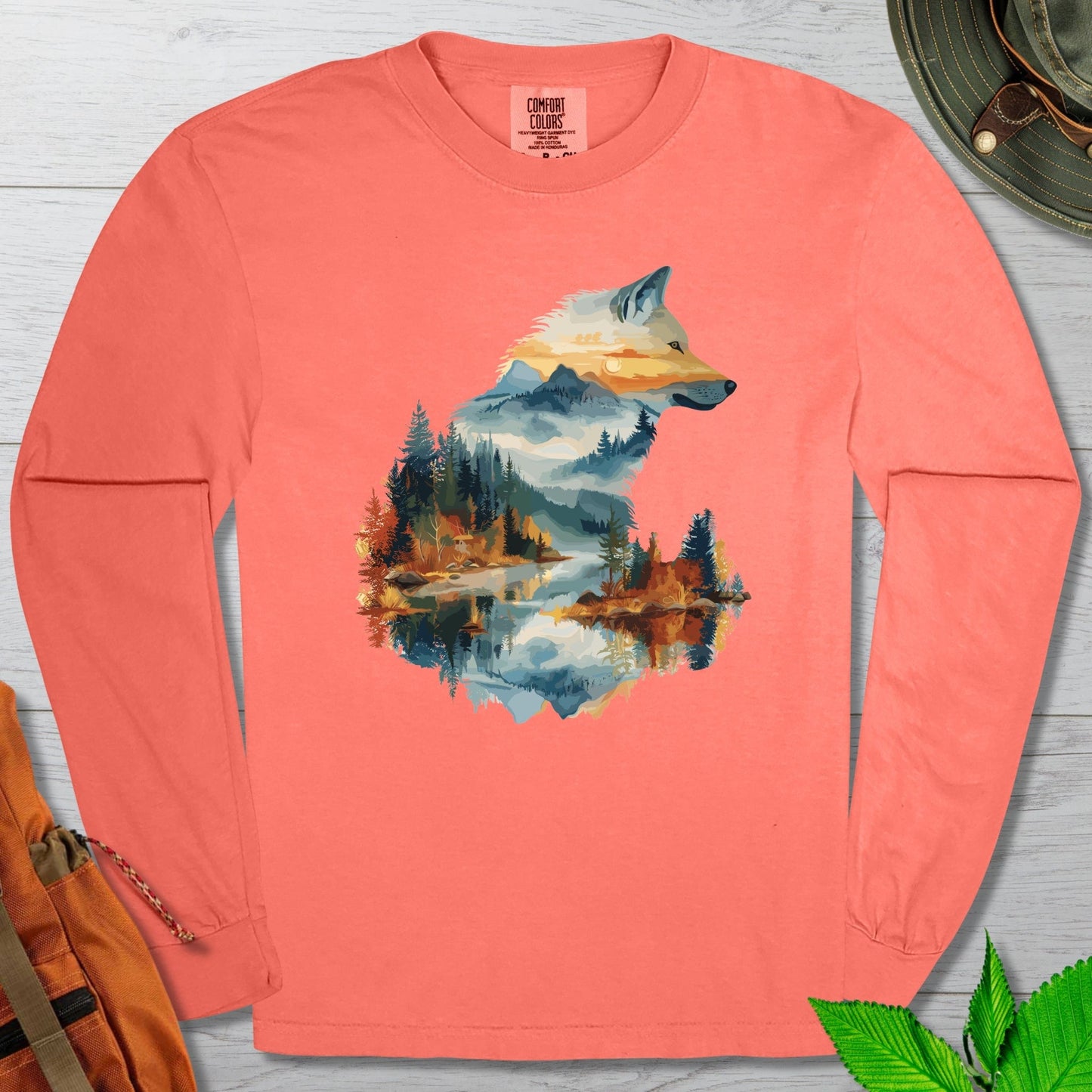 Wolf In The Wild Long Sleeve Tshirt