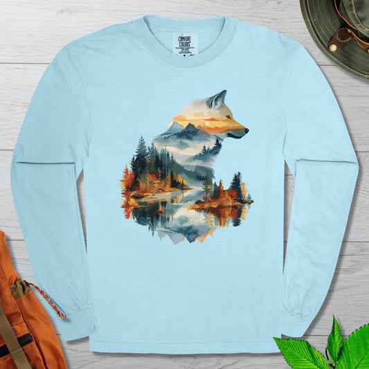 Wolf In The Wild Long Sleeve Tshirt