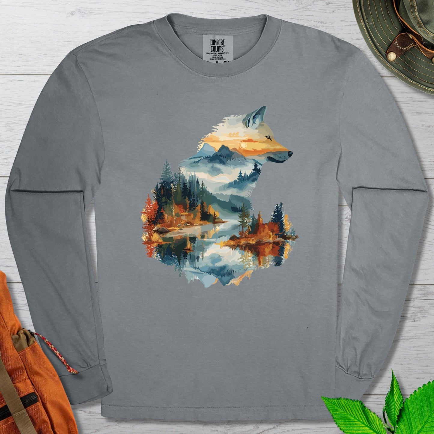 Wolf In The Wild Long Sleeve Tshirt