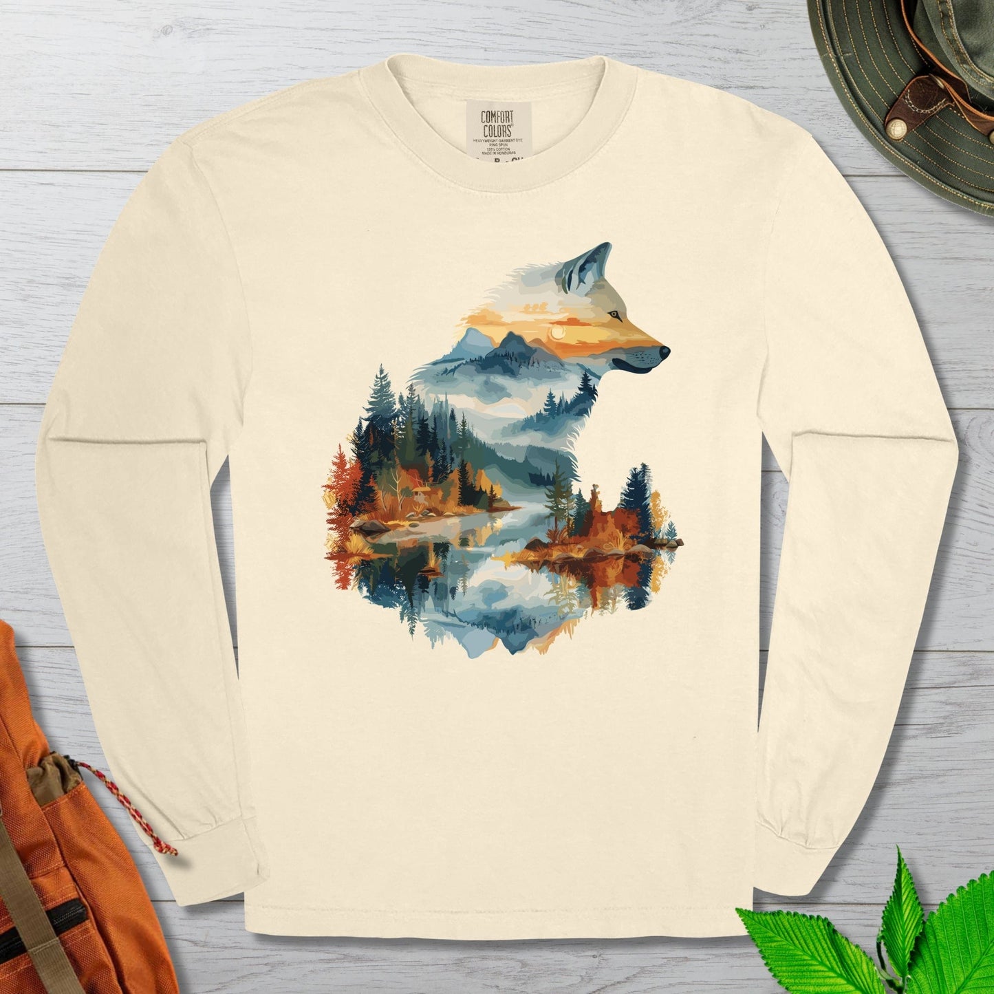 Wolf In The Wild Long Sleeve Tshirt