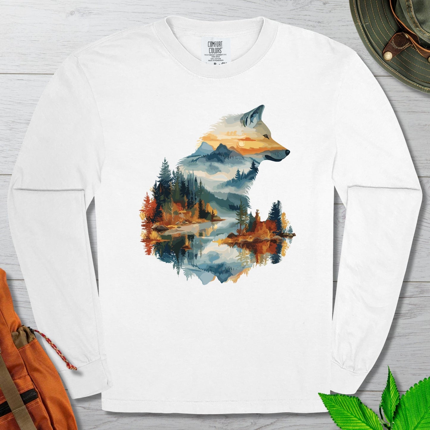 Wolf In The Wild Long Sleeve Tshirt