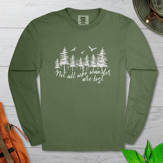 Not All Who Wander Long Sleeve Tshirt