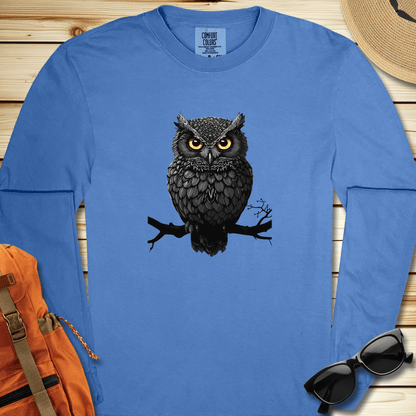 Black Owl Long Sleeve Tshirt