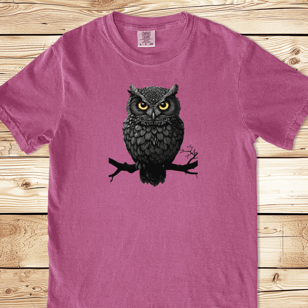 Black Owl Relaxed Fit Tee - Ramblin Road
