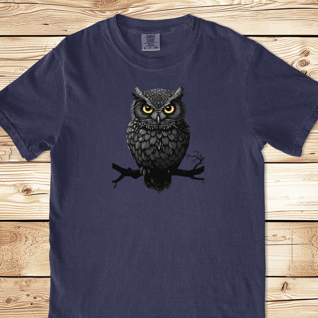 Black Owl Relaxed Fit Tee - Ramblin Road