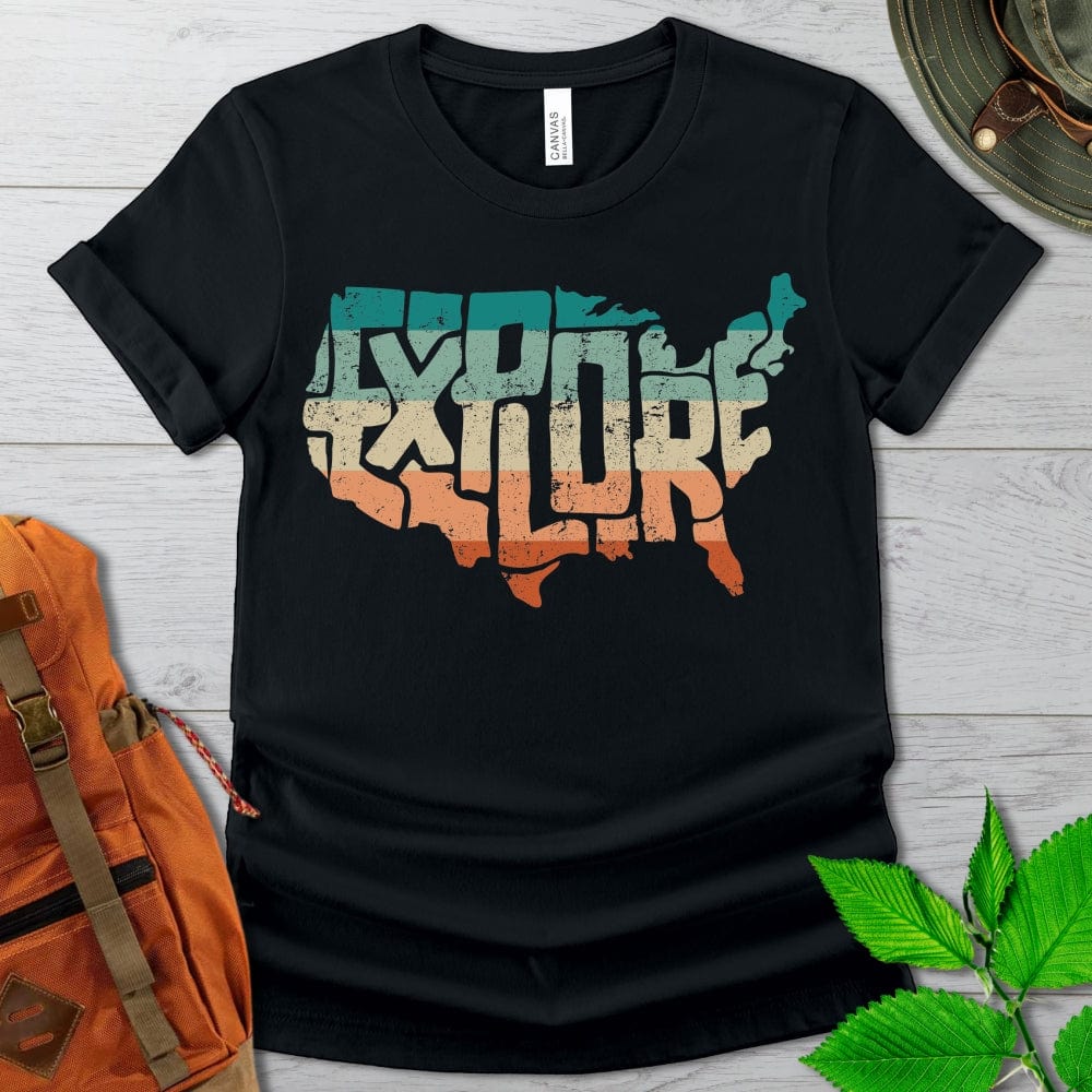 Explore the US Retro Tshirt