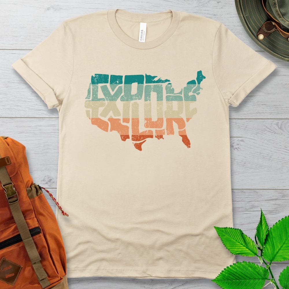 Explore the US Retro Tshirt