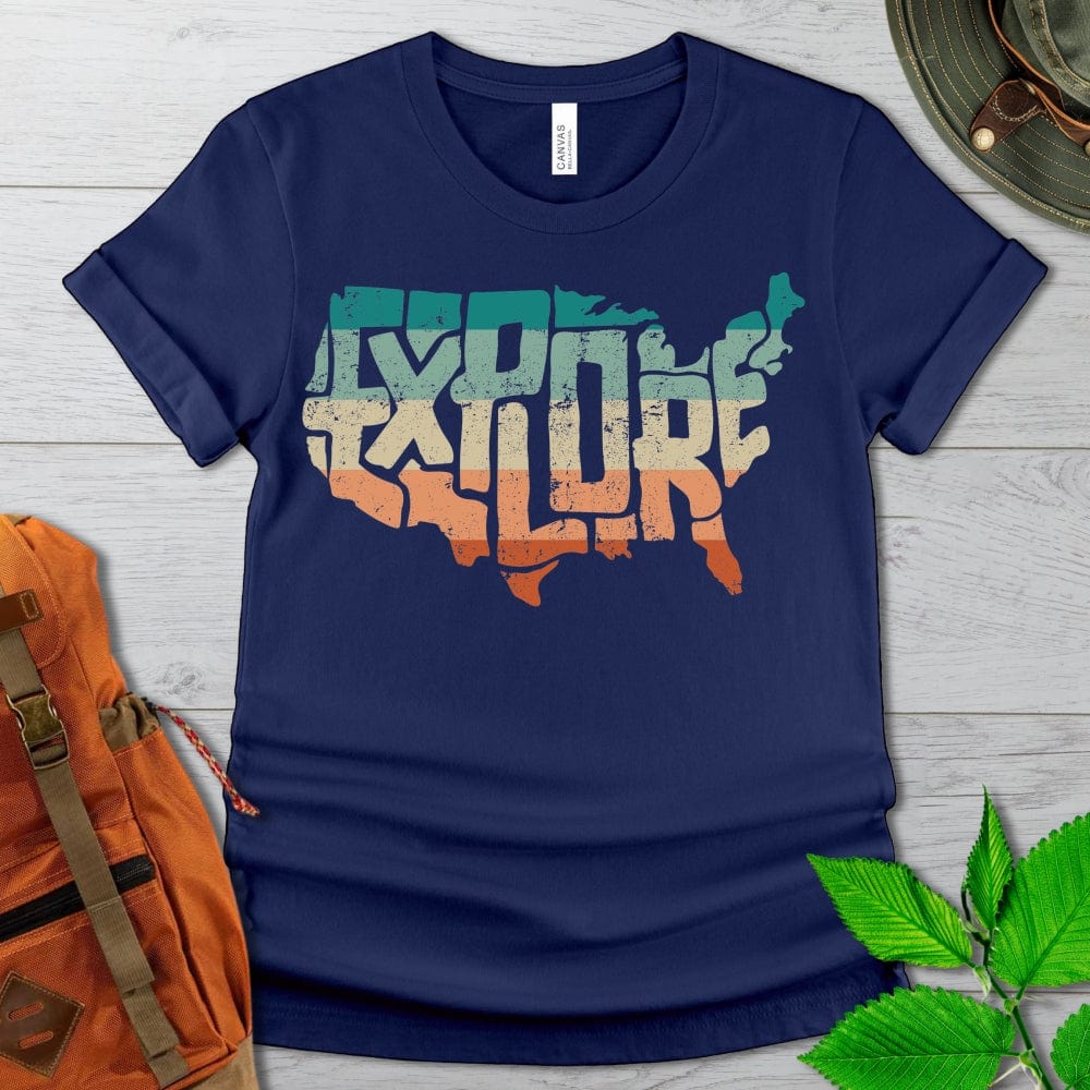 Explore the US Retro Tshirt