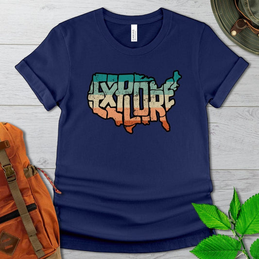 Explore the US Retro Tshirt