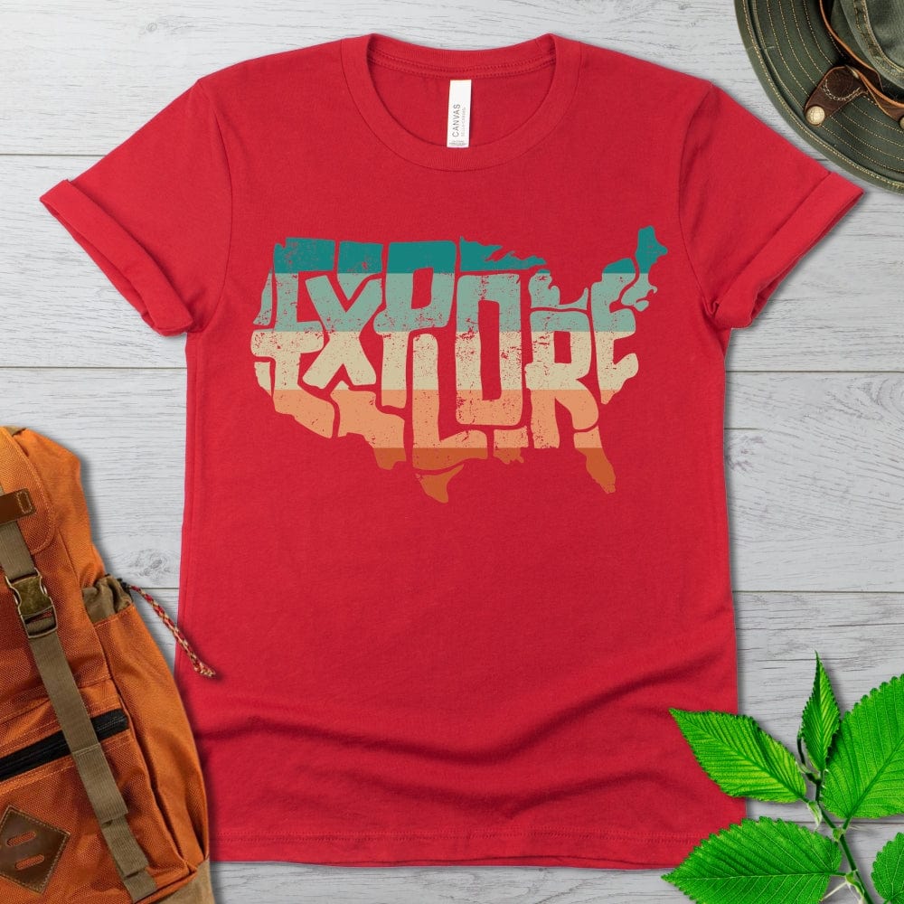 Explore the US Retro Tshirt