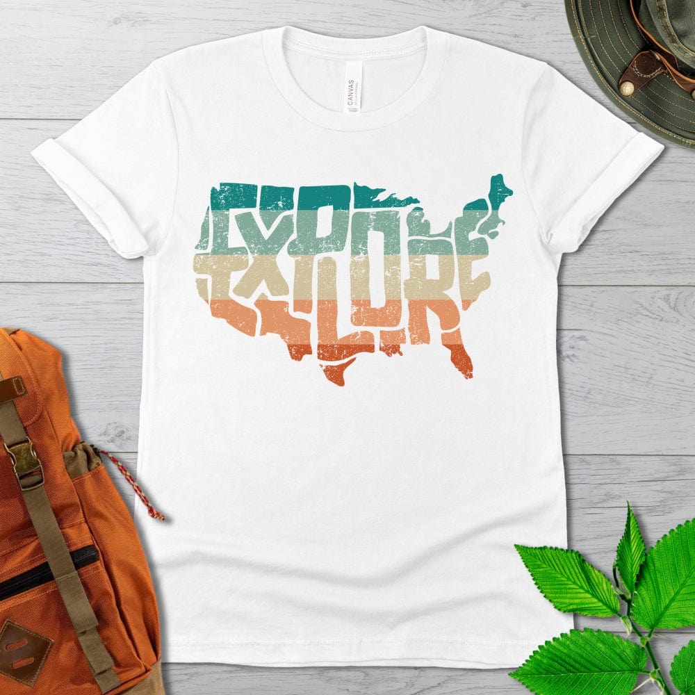 Explore the US Retro Tshirt