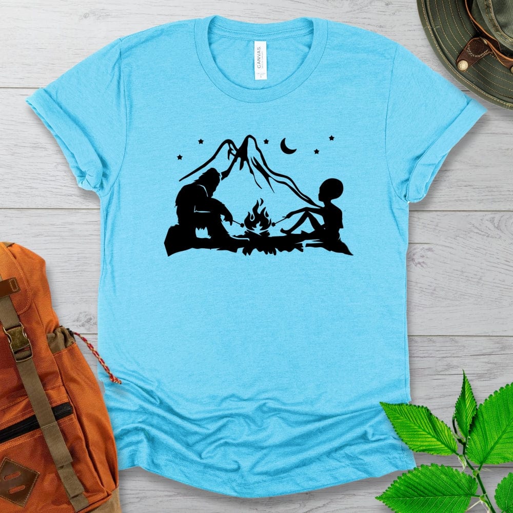 Alien Yeti Campfire Tshirt