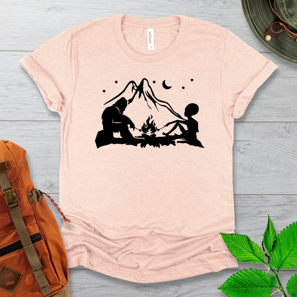 Alien Yeti Campfire Tshirt