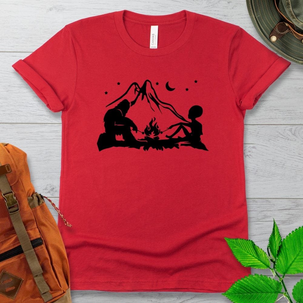 Alien Yeti Campfire Tshirt