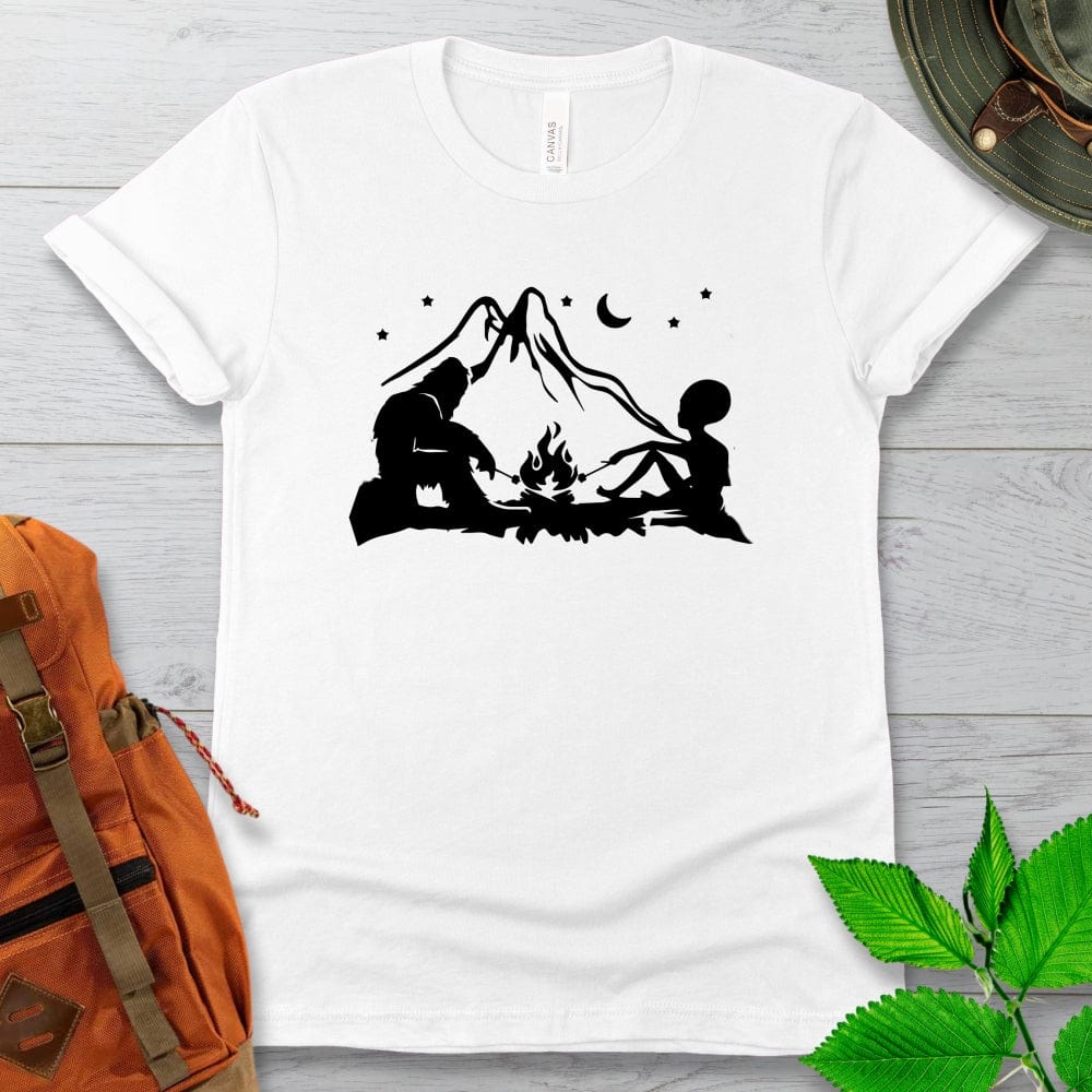 Alien Yeti Campfire Tshirt