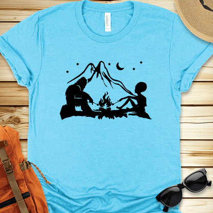 Alien Yeti Campfire Tshirt